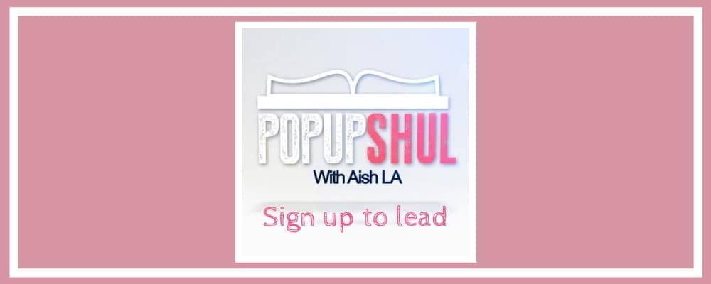 Aish LA Popup Shul Banner